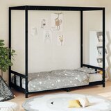  Za dječji krevet crni 90 x 200 cm od masivne borovine | shoptok.hr