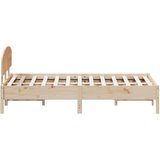  Okvir za krevet s uzglavljem 150 x 200 cm borovina | shoptok.hr
