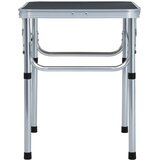  Sklopivi stol za kampiranje sivi aluminijski 60 x 45 cm | Eponuda.com
