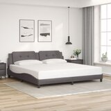  Okvir kreveta s LED-om bez madraca Zadar sivi 200 x 200 cm | shoptok.hr