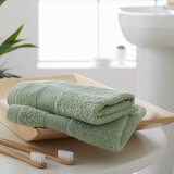 Catherine Lansfield Zelene frotirne bombažne brisače v kompletu 2 ks 30x30 cm Anti-Bacterial – | Shoptok.si