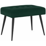  Klupa s gumbastim tkanjem Tamnozelena 60 x 40 x 45 cm Baršun | Eponuda.com