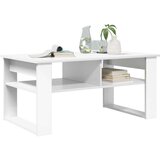  Stolić za kavu s pohranom Bijelo 96 x 54 x 44 cm Konstruirano drvo | shoptok.hr