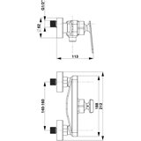 Herz Zen u40B baterija za tuš kadu 00430B crna | Eponuda.com