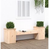 vidaXL Klop z visoko gredo 184,5x39,5x56,5 cm trdna borovina Cene