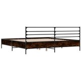  Okvir za krevet smeđi hrast 140x190cm konstruirano drvo i metal | shoptok.hr
