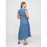GAP Asymmetric denim midi dress - Women's | shoptok.hr
