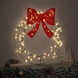  Vijenac s 60 LED svjetlima Topla bijela 75 x 75 x 8 cm Ratan | Eponuda.com