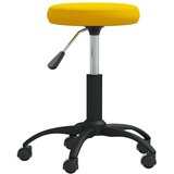 vidaXL Jedilni stol gorčično rumen žamet, (22056630) | Shoptok.si