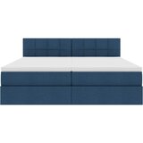 Krevet s od storage s madracem Plava 200 x 200 cm Lažna koža | shoptok.hr