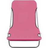  Sklopive ležaljke za sunčanje 2 kom od čelika i tkanine roze | shoptok.hr