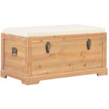  Škrinja za pohranu s jastukom 80 x 40 x 40 cm MDF | shoptok.hr