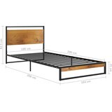  Okvir za krevet metalni 100 x 200 cm | Eponuda.com