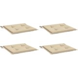  Jastuci za vrtne stolice 4 kom bež 50x50x4 cm od tkanine Oxford | Eponuda.ba