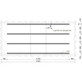 Male kuće Vanjska sauna LOVIISA 500 × 235 cm sa šindrom | shoptok.hr