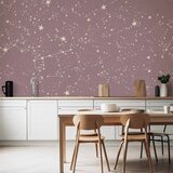  Foto tapeta - Night Sky - Artistic Constellations and Stars in Pastel Shades 250x175 Vodootporna | shoptok.hr