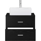  Set namještaja za kupaonicu Crni hrast Konstruirano drvo Crna 62,5 x 44,5 x 50 cm | Shoptok.si
