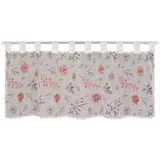 Belo-rožnata prosojna zavesa 135x45 cm Rose –