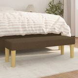  Klupa tamnosmeđi 100x30x30 cm od tkanine | shoptok.hr