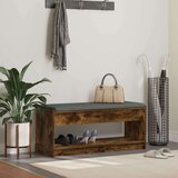  Haldna klop z blazino s polico Dimljeni oreh 103 x 38 x 45 cm, (5000155650) | Shoptok.si
