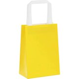  Papirnate vrećice 250 kom s ručkama žute 15x8x21 cm | shoptok.hr