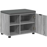  Klupa za hodnik s jastukom Sivi Sonoma 60 x 38 x 46 cm | shoptok.hr