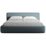 Makamii Modra oblazinjena zakonska postelja s prostorom za shranjevanje z letvenim dnom 180x200 cm Kiana – | Shoptok.si