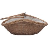 Košara za drva za ogrjev s ručkom 57x46,5x52 cm Smeđa vrba | shoptok.hr