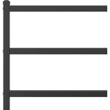  Metalni okvir za krevet s uzglavljem crni 150x200 cm | shoptok.hr