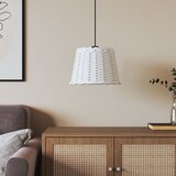 vidaXL Senčilo za stropno svetilko belo Ø30x20 cm pleteno Cene