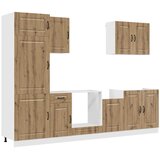  7-dijelni set kuhinjskih ormarića Kalmar konstruiranog drva | shoptok.hr