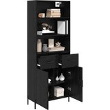 Highboard Crni hrast 69,5 x 34 x 180 cm Konstruirano drvo | shoptok.hr