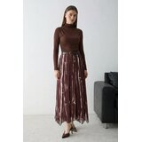 Trendyol Modest Ženska suknja Tctss26Ee00030, Smeđa Cene