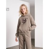 Sinsay Hoodie majica s kapuljačom s printom tre&amp;scaron;anja Slike