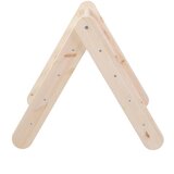 MeowBaby pikler trokut od borovine u prirodnoj boji 60x60x60 cm montessori | shoptok.hr