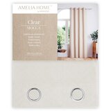  Curtain CLEAR color cappuccino printed theme boho style classic silver silver metal eyelets velvet 140x250 AmeliaHome | shoptok.hr