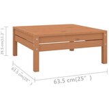  Vrtna sedežna garnitura 12-delna medeno rjava trdna borovina, (20675633) | Shoptok.si