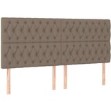 Box spring postelja z vzmetnico taupe 200x200 cm blago, (20761247) | Shoptok.si