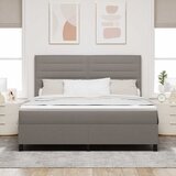  Krevet s opruga kutije Sivo-smeđa 180 x 200 cm tkanina | shoptok.hr