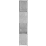 Ormarić za knjige / Paravan - Sobna pregrada boja betona 60x24x124 5 cm - Beton siva 1 60 x 24 x 124.5 cm | shoptok.hr