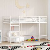  Okvir Krevet za Dječji Loft Bijelo 99,5 x 190 cm Čelik | shoptok.hr