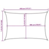  Jedro protiv sunca svjetlosivo 4,5x3,5 m 100% poliester Oxford | shoptok.hr