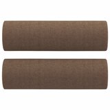  2-dijelni set sofa s jastucima smeđi od tkanine | shoptok.hr
