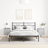 Zidni noćni ormarići 2 kom siva betona 38x34x40 cm | shoptok.hr