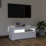TV ormarić s LED svjetlima bijeli 90 x 35 x 40 cm | shoptok.hr