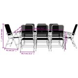  9-dijelni vrtni blagovaonski set antracit metalni mrežasti | shoptok.hr