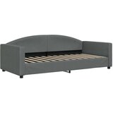  Dnevni krevet na razvlačenje tamnosivi 90 x 200 cm od tkanine | shoptok.hr