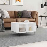  Stolić za kavu sjajni bijeli 60x50x36,5 cm konstruirano drvo | shoptok.hr