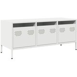 TV ormarić bijeli 101,5x39x43,5 cm hladno valjani čelik | shoptok.hr