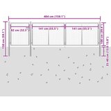  Vrtna vrata Čelik 400x100 cm Srebrna | shoptok.hr